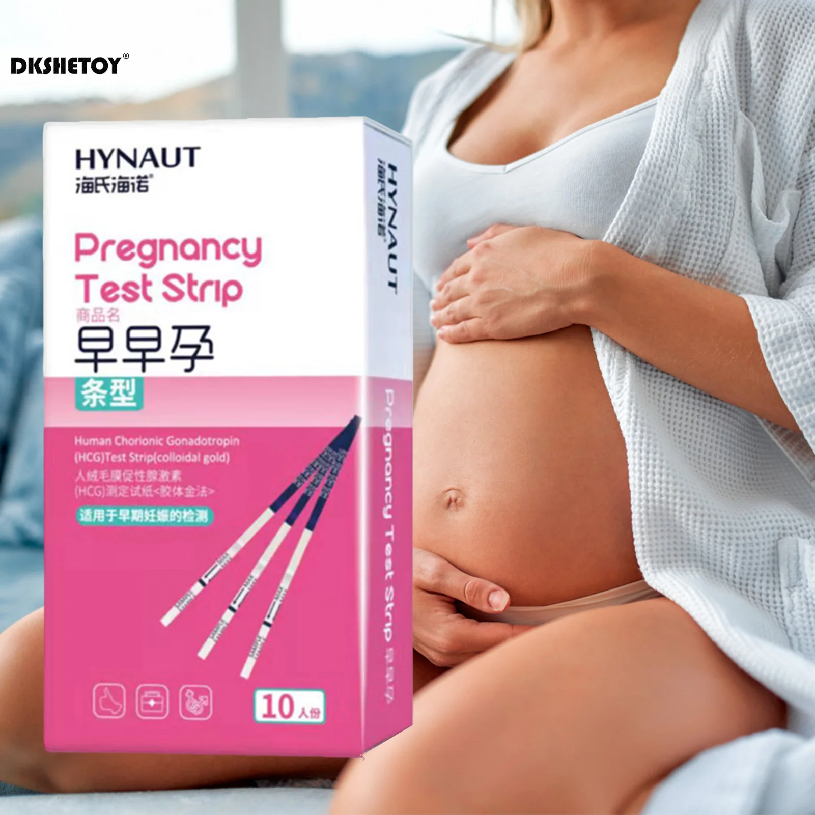 10pcs HCG Early Pregnancy tests for women before period with urine cup testing kit Quick Results for Women Measuring Stick