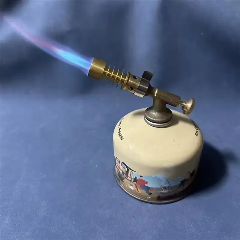 ABZS Full Gas Blow Torch With MAPP Tank Adapter Heavy-Duty For EN417 Lindal Valve Canisters