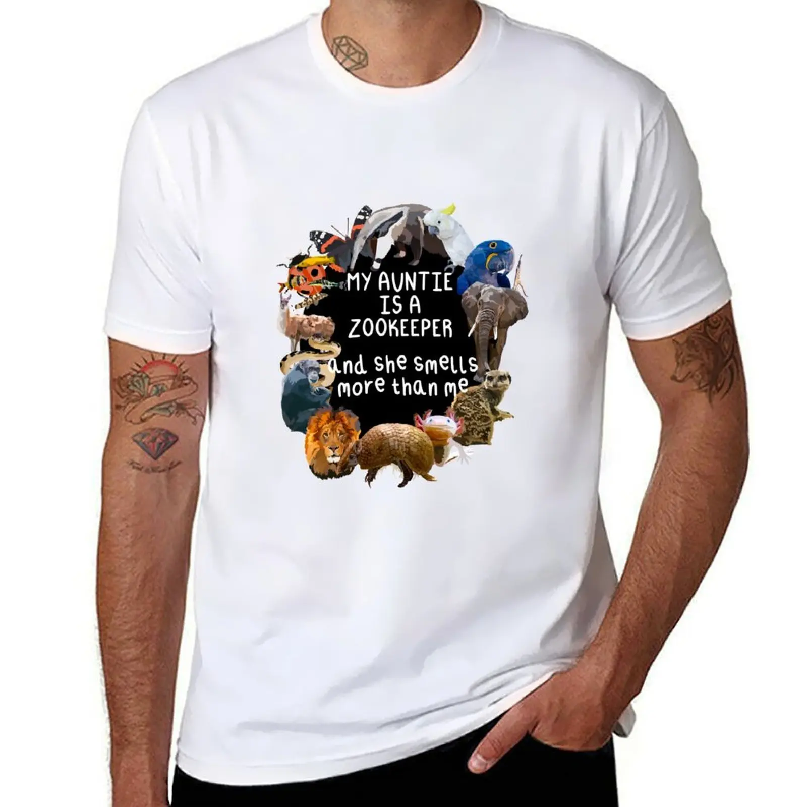

My Auntie is a Zookeeper T-Shirt t shirt custom print cotton t shirts high quality t shirt for man 100 percent cotton T-shirt