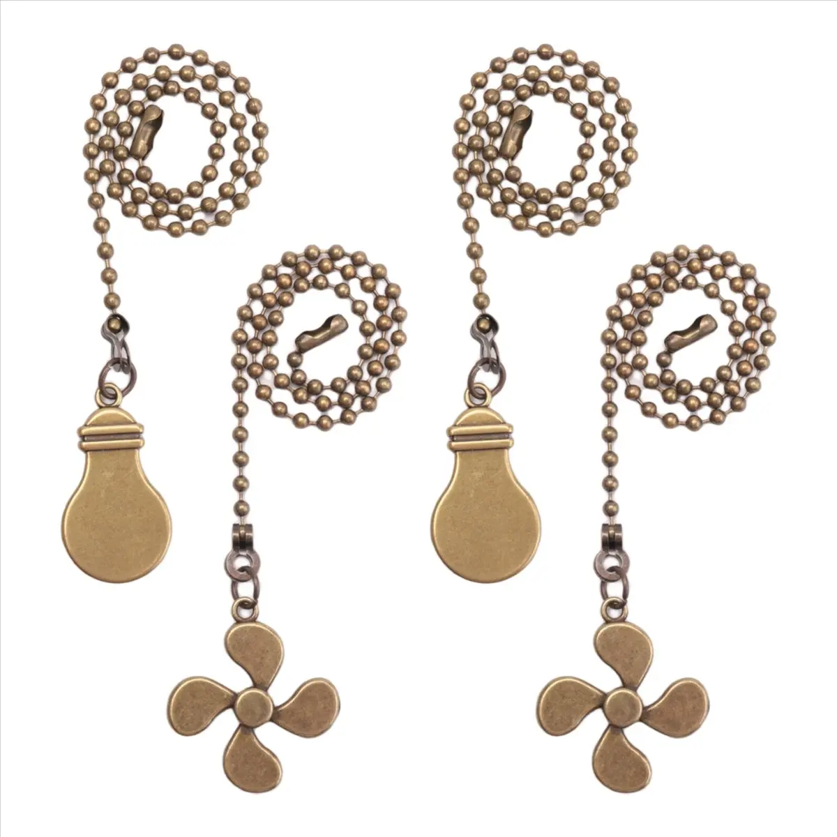 DT56 Ceiling Fan Pull Chain Fan Extension Chain Fan Chain Pulls Decorative 12 Inch Ceiling Fan Chain Extender Ornament B