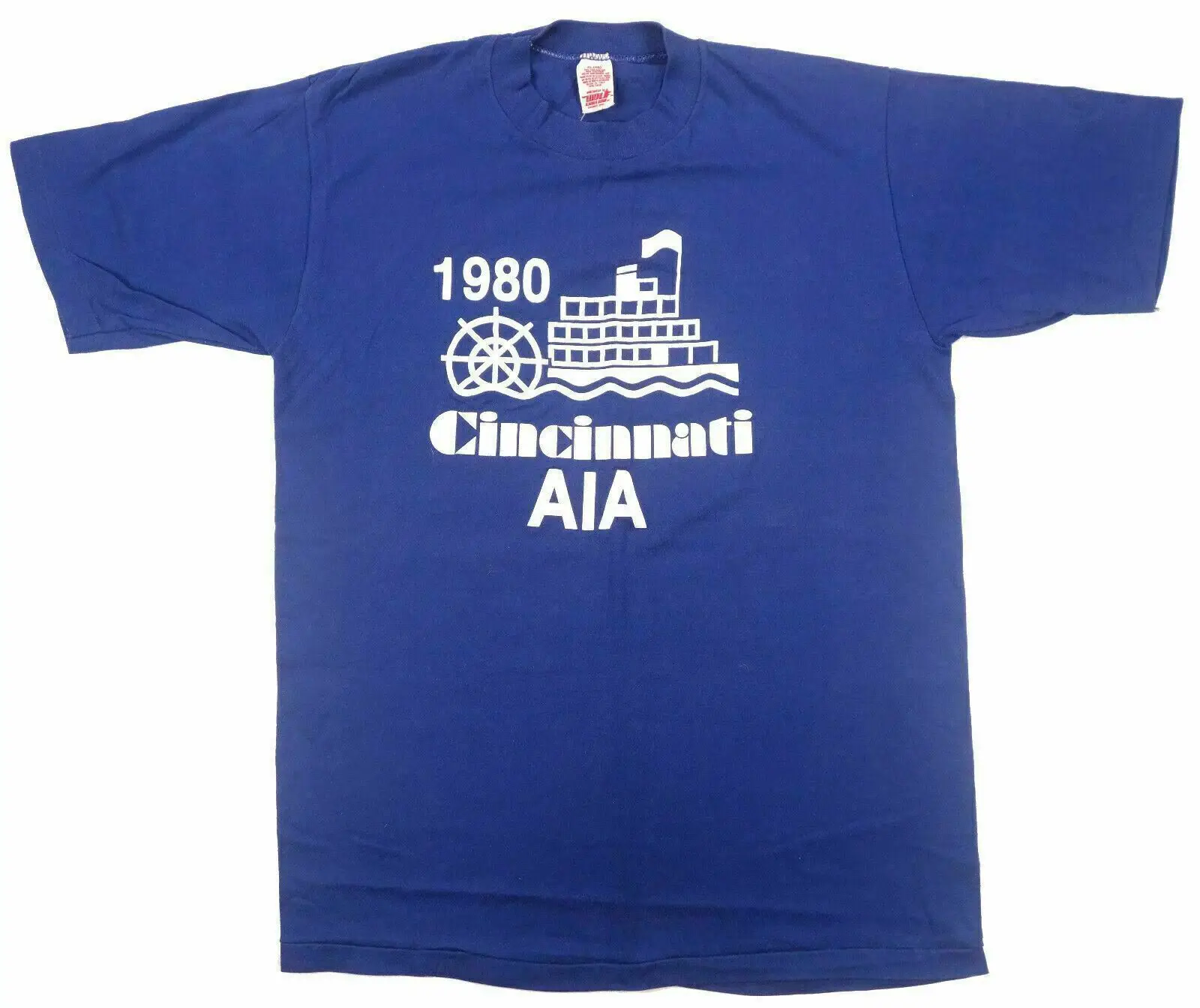 1980 Cincinnati Aia Vintage T Shirt American Institute Of Architects Steamboat