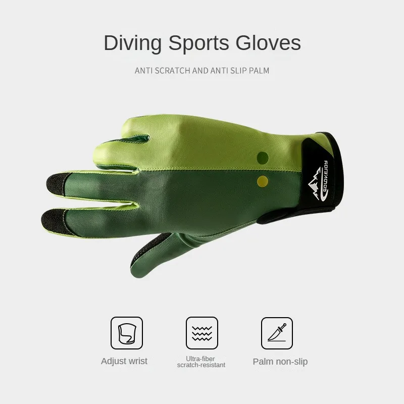 

1 Pair Summer Diving Gloves for Men Women Snorkeling Paddling Surfing Kayaking Canoeing Wetsuit Gloves Water Sports Mittens