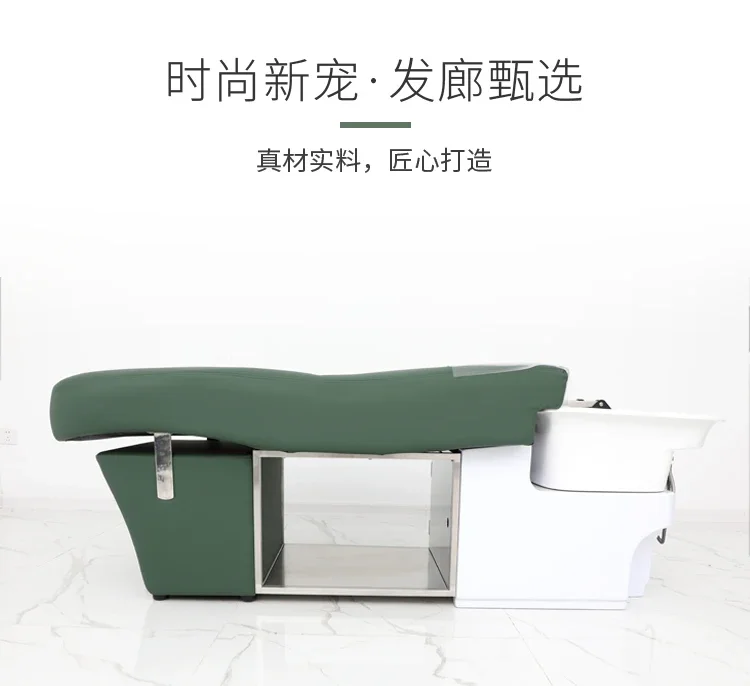 01Special ceramic basin flush bed for shampooing Stainless steel physiotherapy silicone pad Thai massage shampoo bed