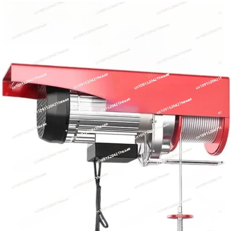Suitable for Household Small Lift Hoist Portable Remote Control Hoist Crane With Wire,300KG  Electric Hoist 220V Crane ,
