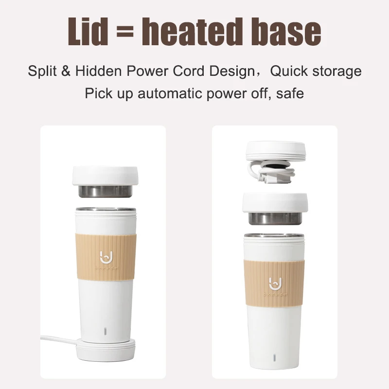 Hot Water Cup Smart Temperatuurregeling Draagbare Thuis Waterkoker Mini Constante Reizen Isolatie Elektrische Verwarming Gezondheid Apparaten