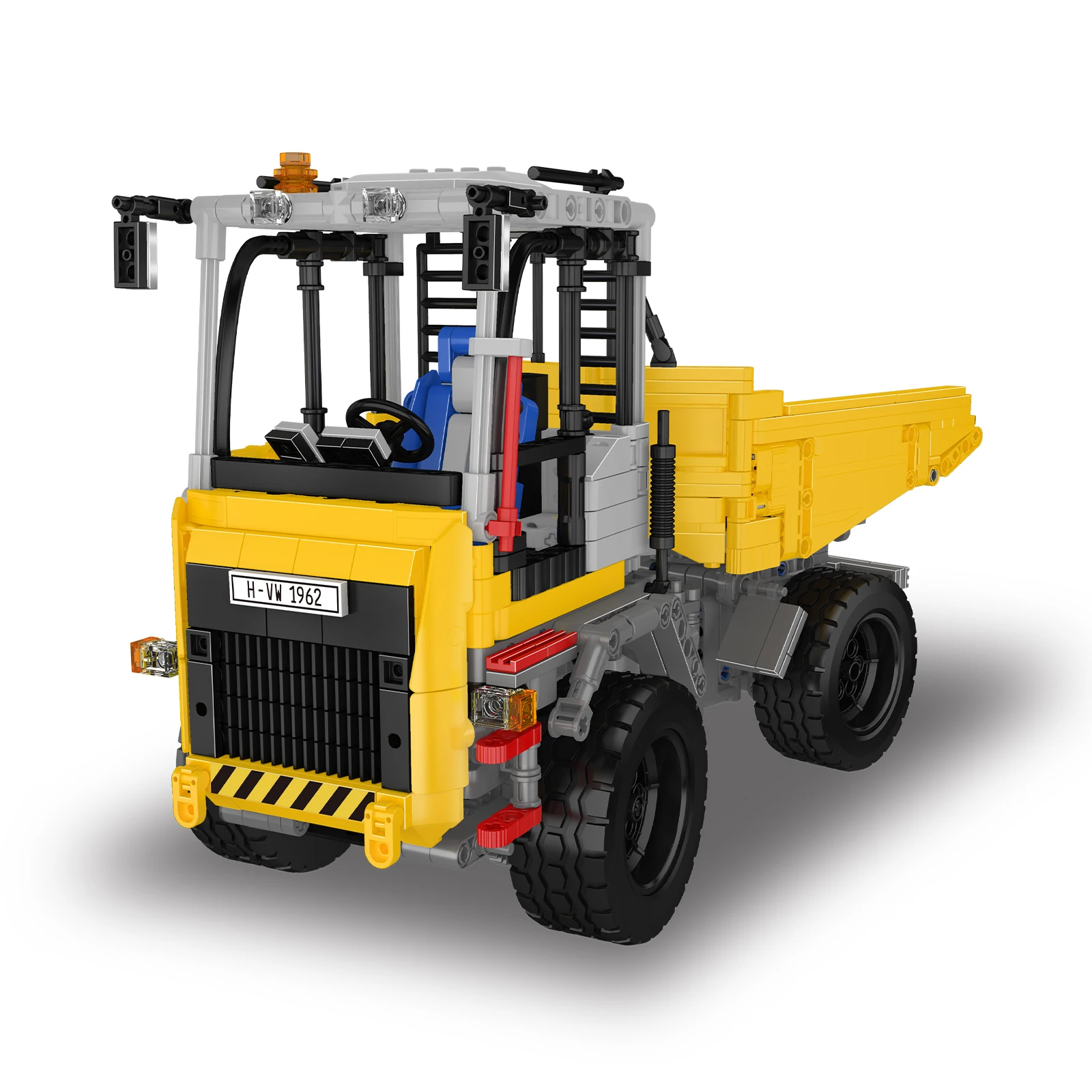 Molde rei 17092 1230 pçs dobradiça caminhão basculante blocos de montagem modelo veículo construção kit engenharia brinquedo presente para crianças