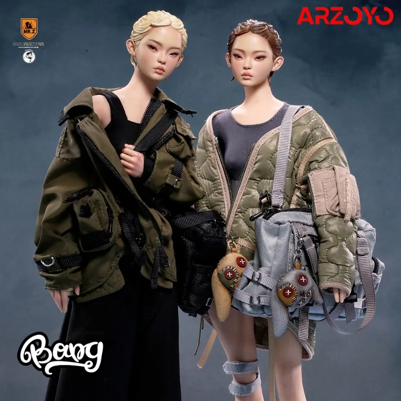 In Stock Mr.Z Model Studio CG001 1/6 City Girl Mu & Bing Movable Eyes Action Figure 12'' Female Soldier Figurine Full Set Toy