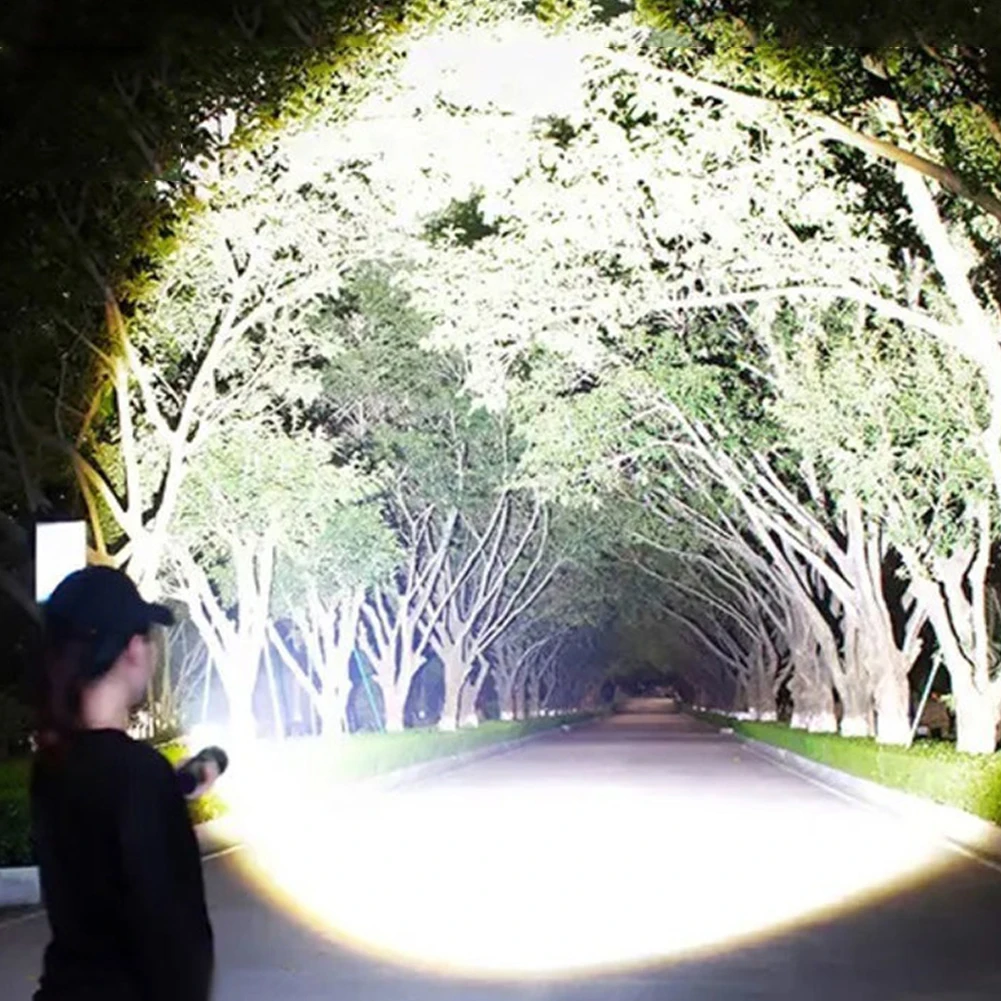 2 قطعة XHP50 مصباح شعلة 800LM COB LED مصباح يدوي محمول 1200mAh Type-C USB قابلة للشحن IPX4 مقاوم للماء التخييم الصيد الإضاءة