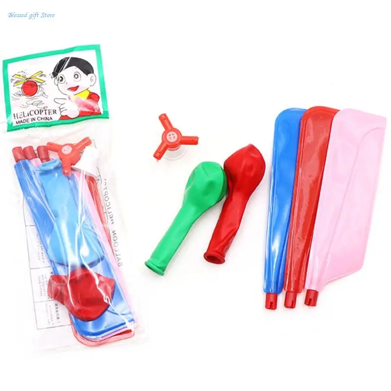 Kids Toy Balloon Helicopter for Children's Day Gift Birthday Party Color Random