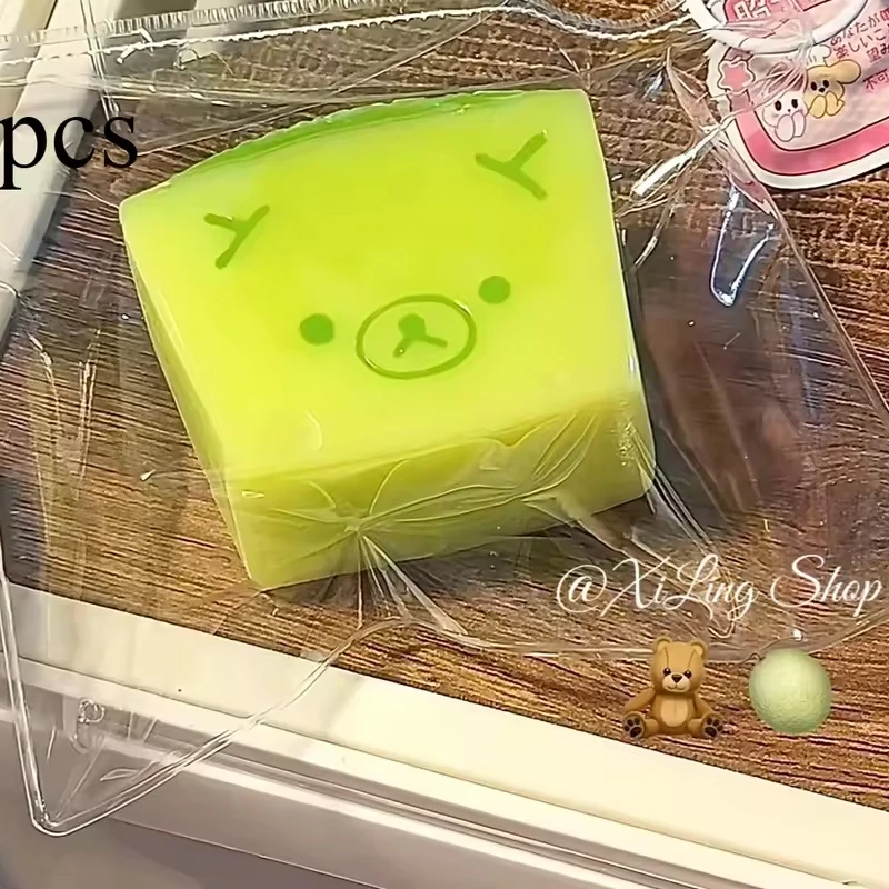 2026 NEW 1Pc Soft Taba Squishy toy with Butter texture - Sweet Melon Bear shaped to relieve stress - Food grade silicone