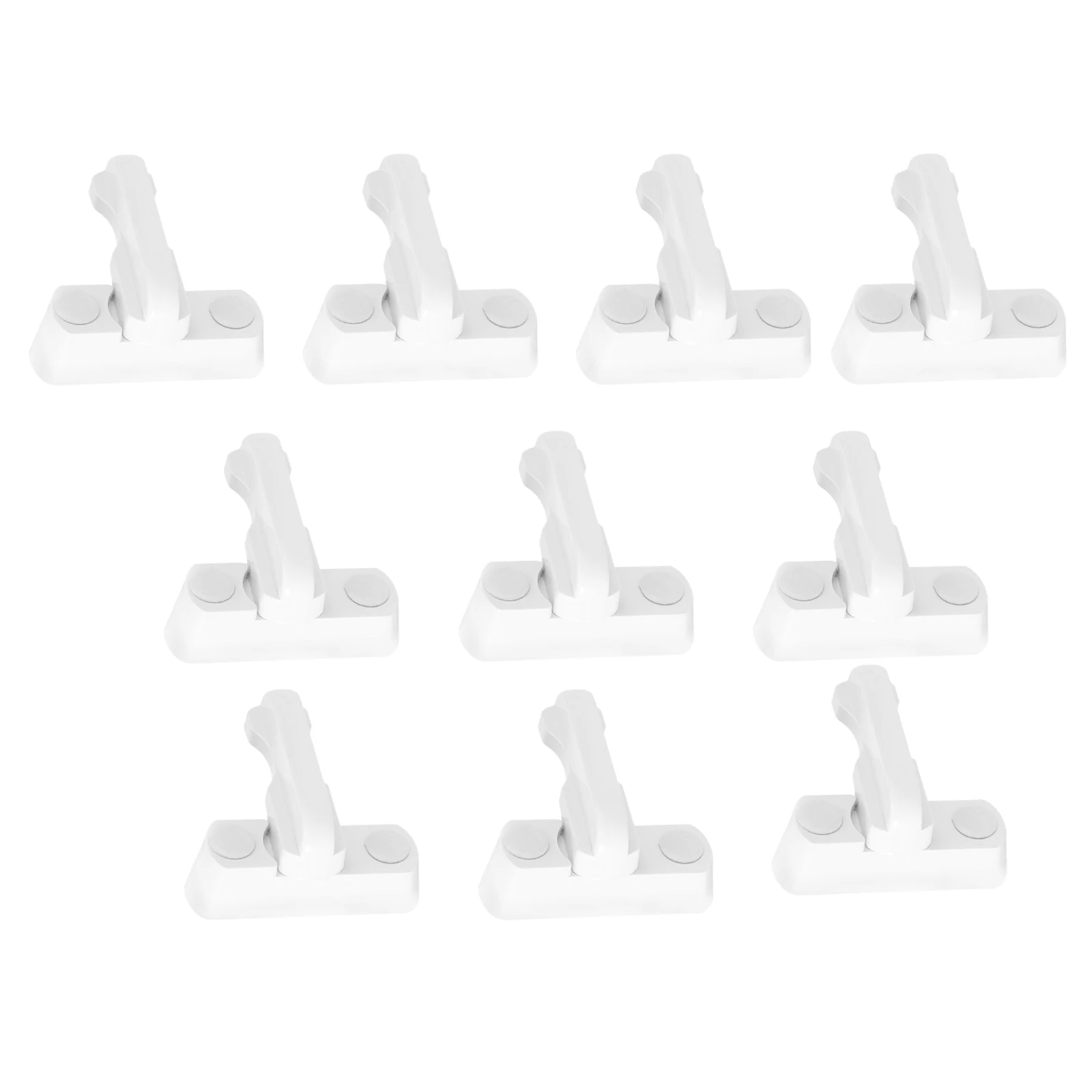 

10pcs Upvc Window Lock White Security Locks Pvc Windows Enhance Safety Easy Install 8X3.5Cm Plastic Aluminum Glass