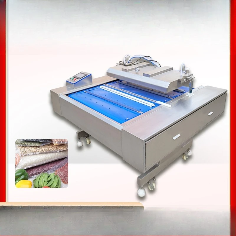 

Corn dried fruit rolling vacuum packaging machine, cooked duck goods vacuum sealing machine