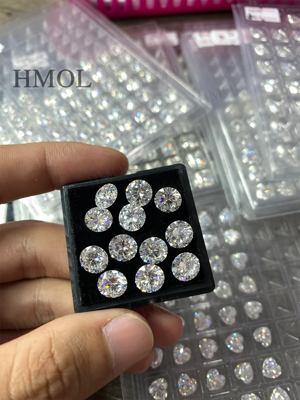 Moissanite Stone Wholesale Price Oval Herat Triangle Radiant Asscher Fat Triangle Pear D White Multishapes Lab-Grown Gemstones