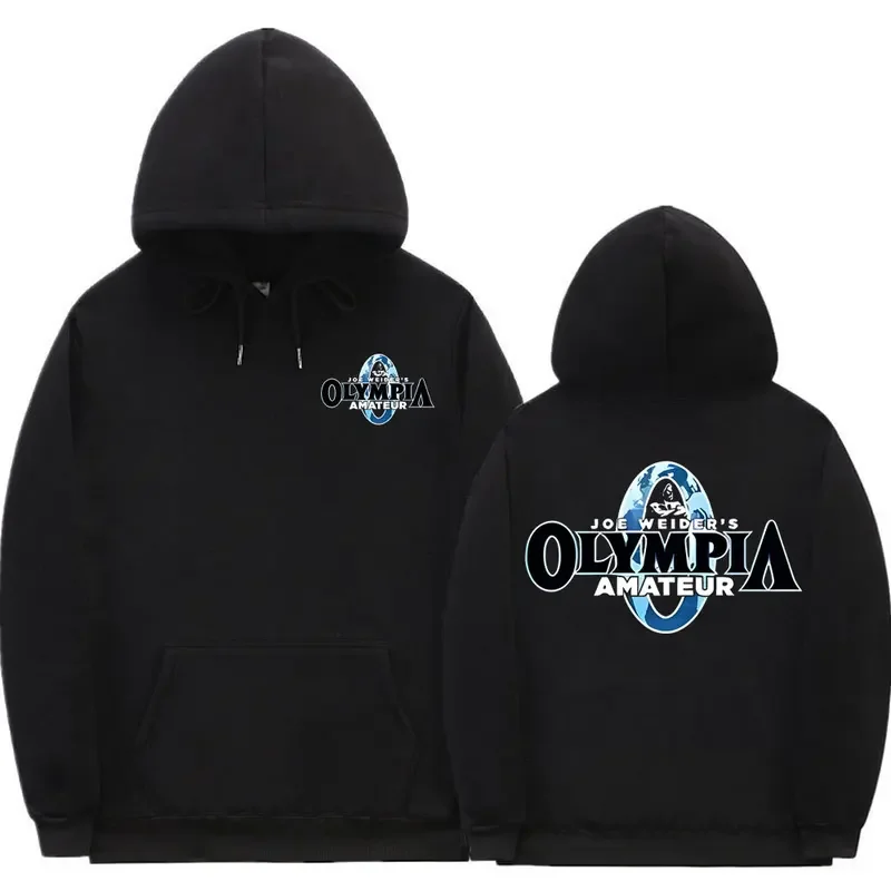 

Hot Sale Fitness Olympia Double Sided Print Hooodie Men Women's Gyms Fleece Cotton Hoodies Men's Causal Oversized Sweatshirts