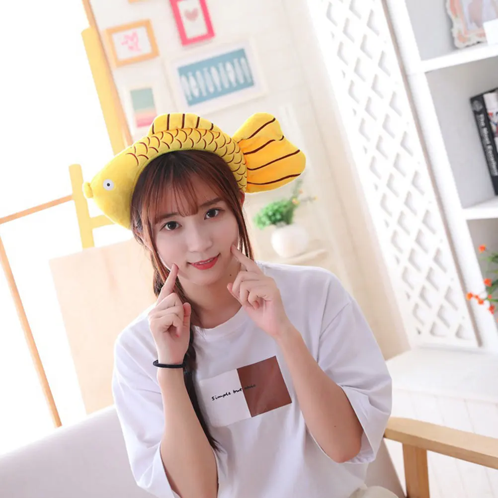 

Fish-Shaped Headband Adjustable Soft Hair Hoop For Girls Kids Creative Cute Headdress Party Favors Hair Accessory Decor