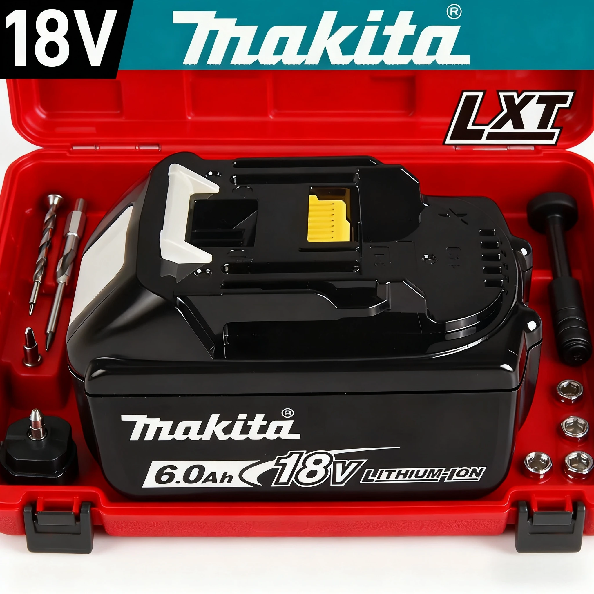 

Original Makita Battery 18V 6Ah BL1860 Rechargeable Lithium for Makita drill DTW700 DTD173 DUP487 DGA404 DJV182 tool battery
