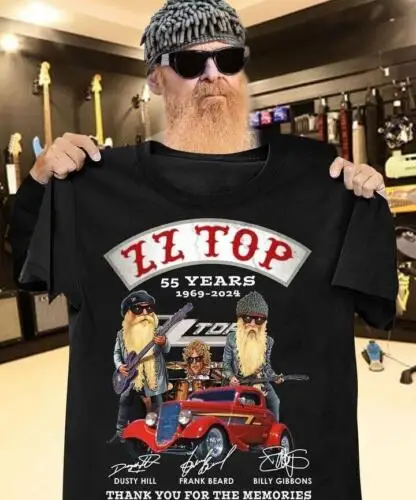 ZZ Top 55 Years 1969 2024 Thank You For The Memories T-Shirt, hot hot