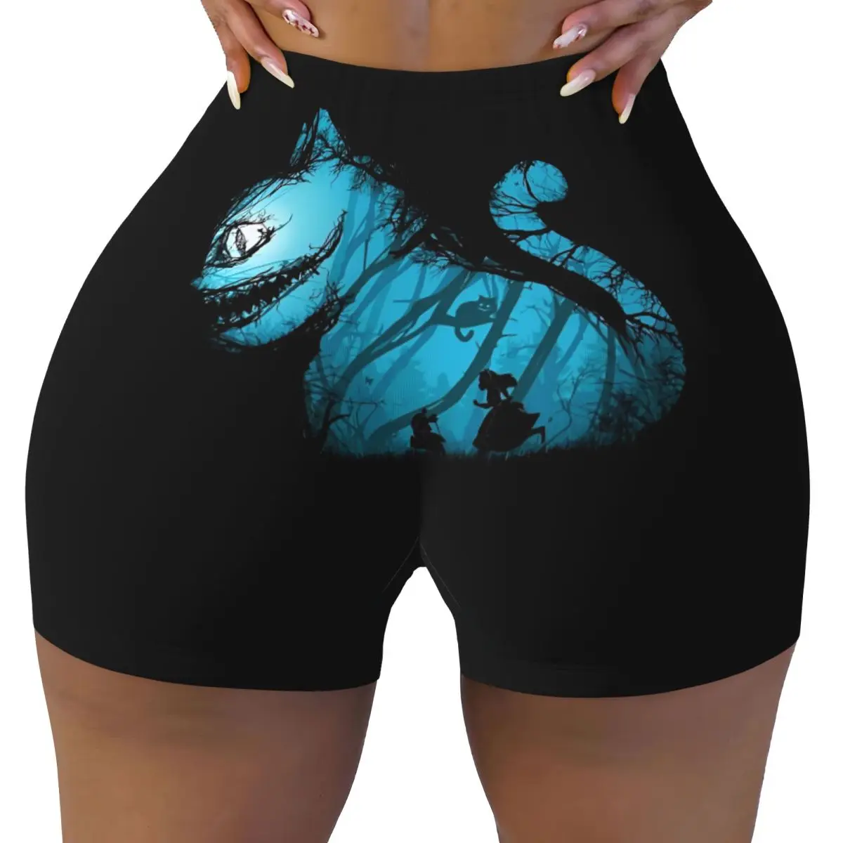 

Пользовательские Алиса в стране чудес сказки мультфильм горячие шорты для бега в тренажерном зале волейбольные шорты для женщин шорты для йоги для тренировок