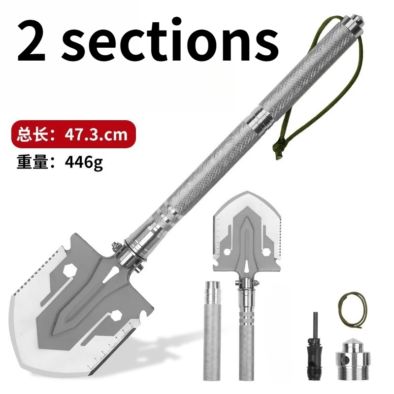 

Outdoor Multi Functional Foldable Engineer Shovel Field Fishing Earth Digging Manganese Steel Ordnance Shovel Combination Set
