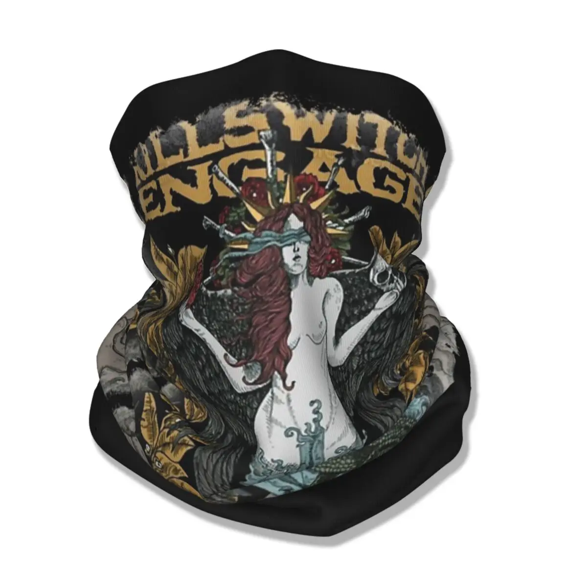 

Retro Killswitchs Engages Metal Punk Bandana Neck Cover Printed Magic Scarf Multifunctional Face Mask Hiking Unisex Adult Winter
