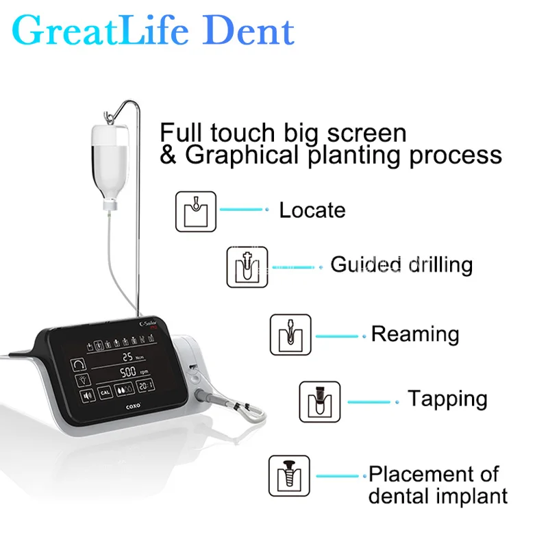 New Dental Equipments Full Touch Big Screen COXO Soco C-sailor Pro Dental Implant Motor System Dental Implant System