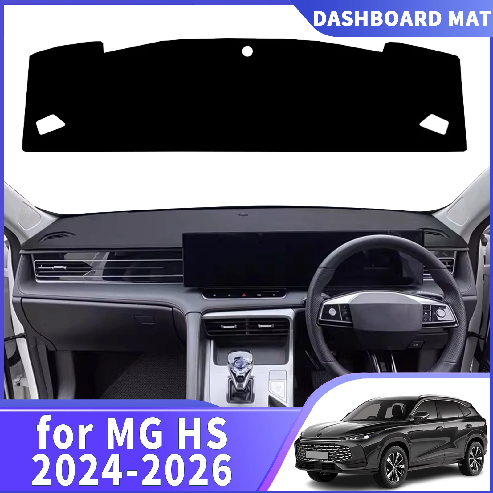 

fit for MG HS EHS 2024 2025 2026 Car Dashmat DashMat Sunshade Dashboard Cover Pad Protective Carpet Accessories