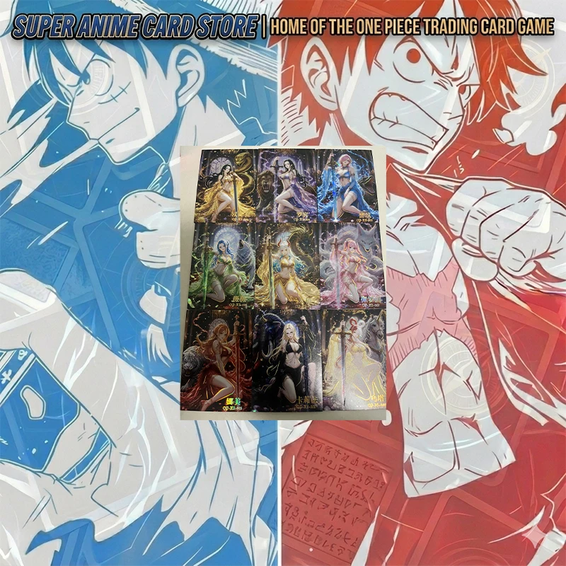 Japanese Anime ONE PIECE Card Set Boa Hancock Shirahoshi Vinsmoke Reiju Nico Robin Yamato Nefertari D.Vivi Collectible Cards