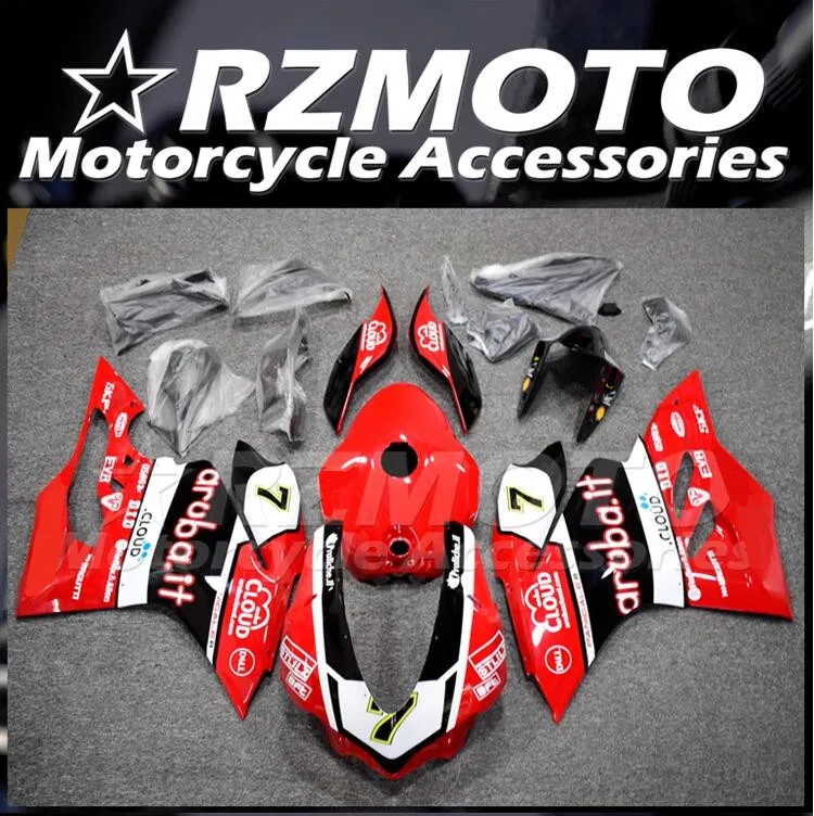 4Gifts New ABS Full Fairings Kit Fit For DUCATI PANIGALE 959 1299 2015 2016 2017 2018 15 16 17 18 Bodywork Set Custom Number 7