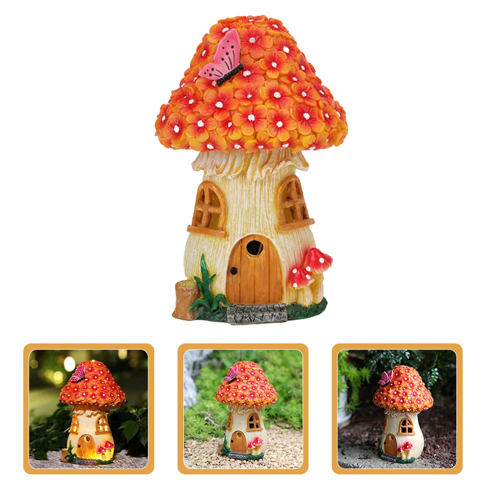 ضوء الفطر الشمسي ديكور خارجي حديقة تمثال الراتنج الحديقة زخرفة لساحة فناء المناظر الطبيعية الإضاءة الفطر