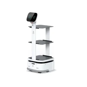 Restaurant Fast Big Wheel Service Food Delivery Robot Smart Waiter Cover Box Intelligent