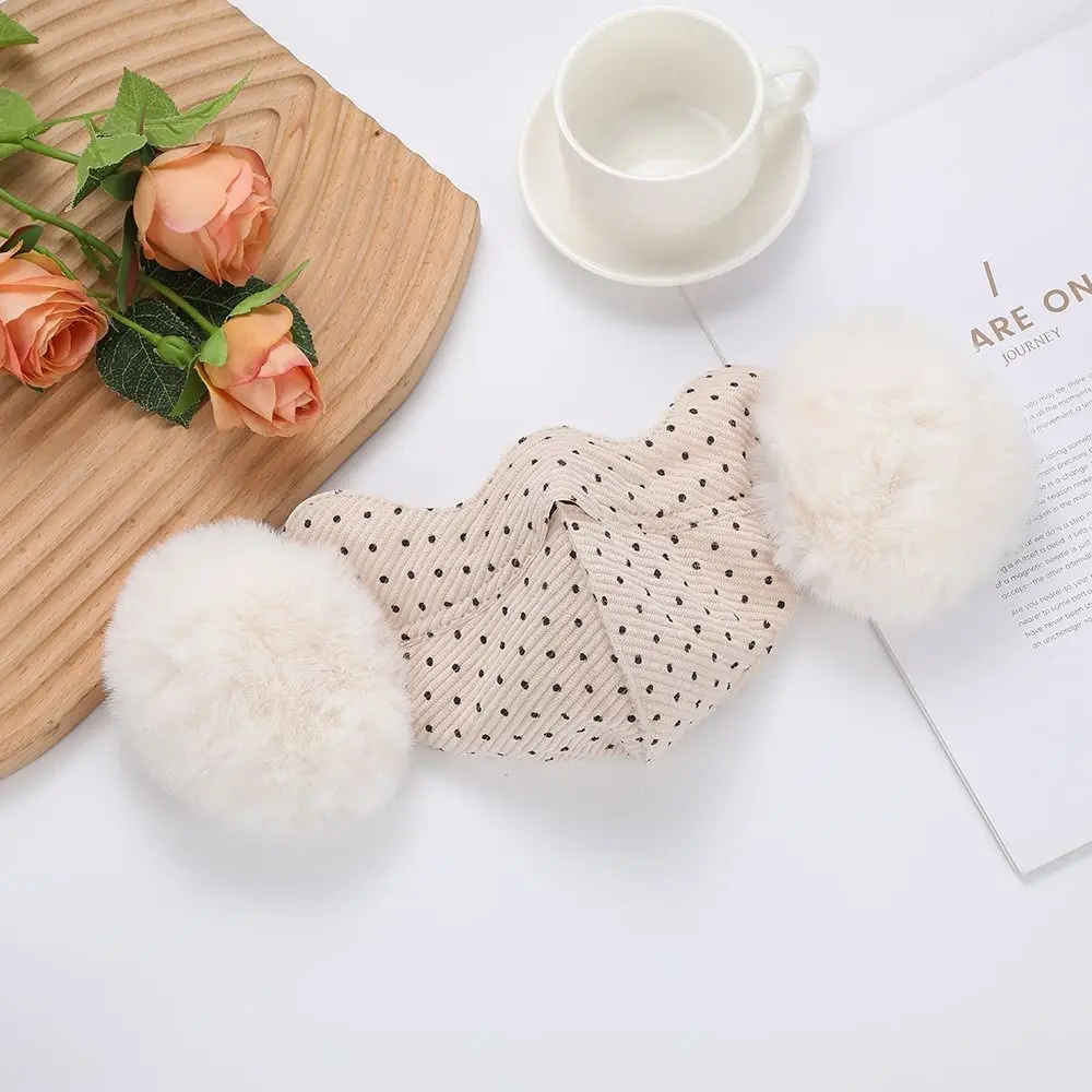 Simple Plush Thermal Earmuffs Mask Autumn Winter Windproof Fleece Winter Mask Warmer Earflap Dustproof Cycling Earflap