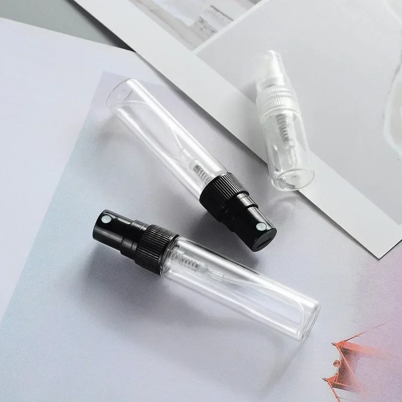 2ml 3ml 3ml 5ml 10ml Mini klare Parfüm glasflasche tragbares Reagenzglas dünnes Glas leere Kosmetik flasche Probe Flüssigkeits flaschen