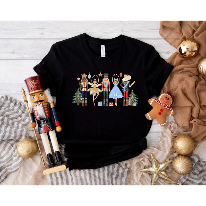 Nutcracker T Shirt Christmas s Holiday Party for Women Xmas