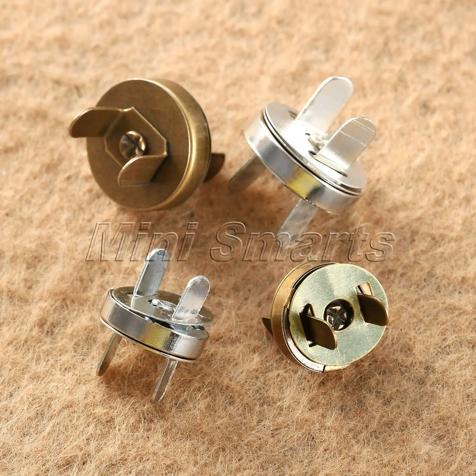 10 Sets Bag Purse Clasps Sewing Buttons Magnetic Metal Snaps Fasteners Handbag Craft Sewing Leather Coat Buttons 14mm/18mm