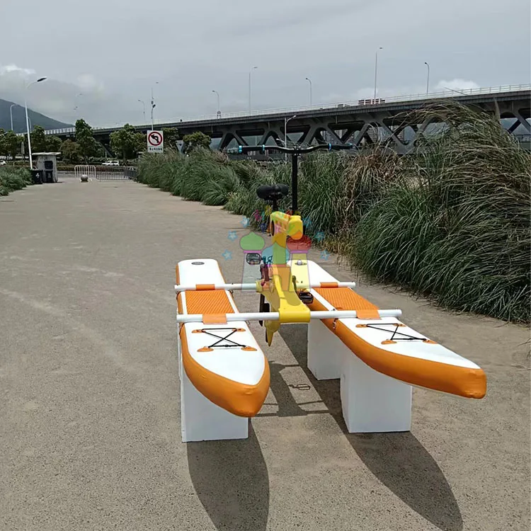 

Inflatable Floating Waterbike Pedal Boats Cycles Racing Hydrocycle Bicycle Water Bike
