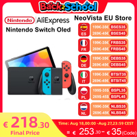 Nintendo Switch OLED Video Game Console with Joy Con 7 Inch OLED Screen TV Tabletop Handheld Mode 64GB White and Blue Red Set