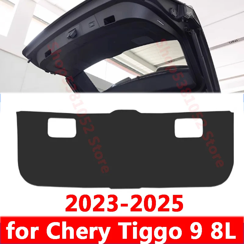 For Chery Tiggo 9 8L 2023 2024 2025 2026 Car Trunk Tailgate Protection Pad Trunk PU Leather Anti-dirty Decorative Pad Accessory