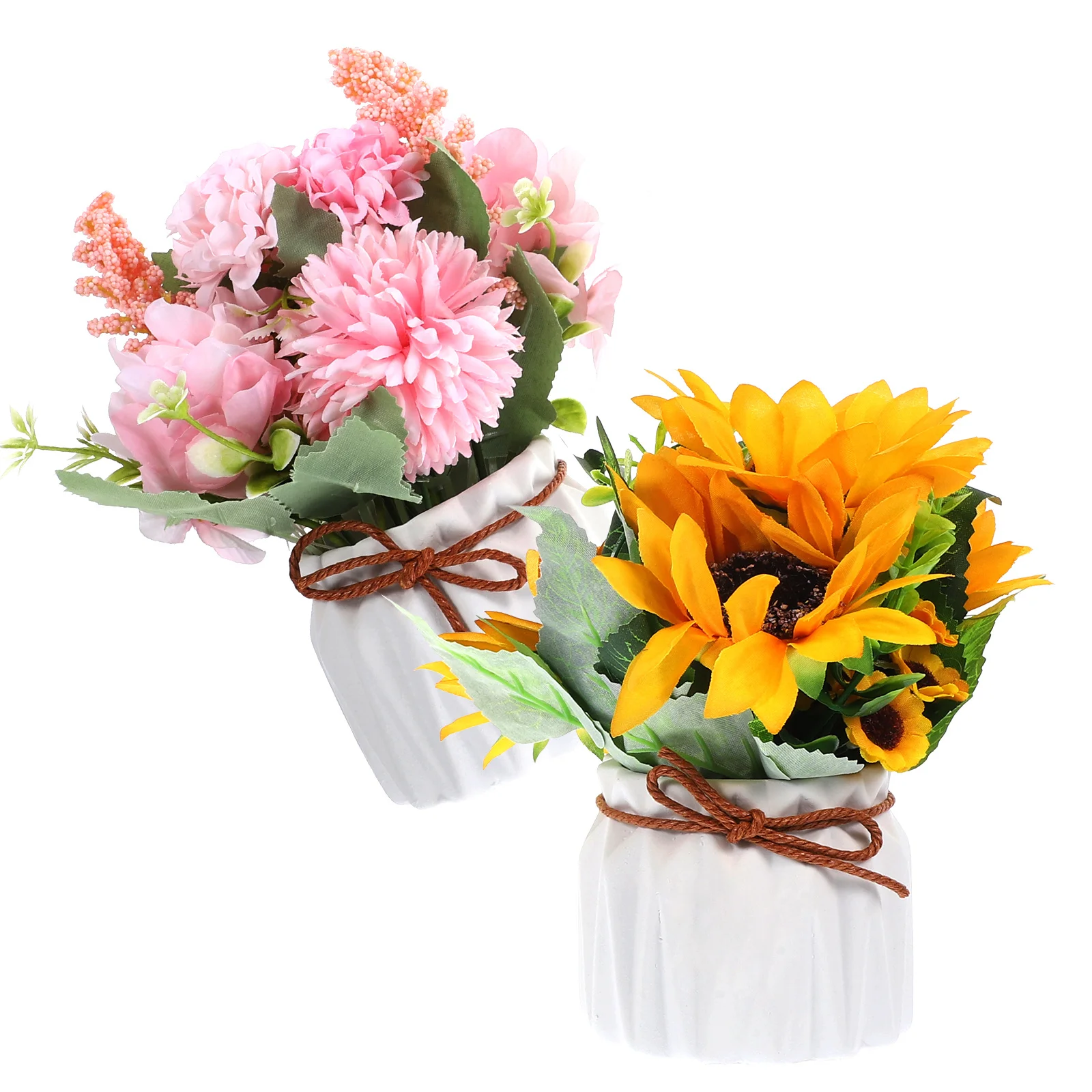 

Simulation Fake Flowers Artificial Plant Ornament Decor Potted Decoration