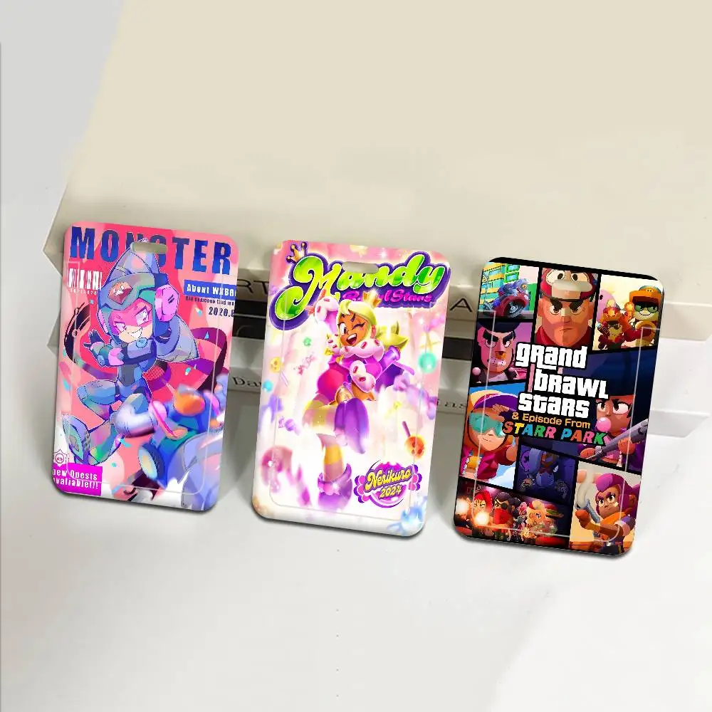 Porta Tarjetas de Identificación Game B-rawl Game S-Stars, Cordones para Colgar, Porta Tarjetas de Acceso para Chicas, Porta Credenciales para Mujeres, Correa para el Cuello, Porta Tarjetas de Visita