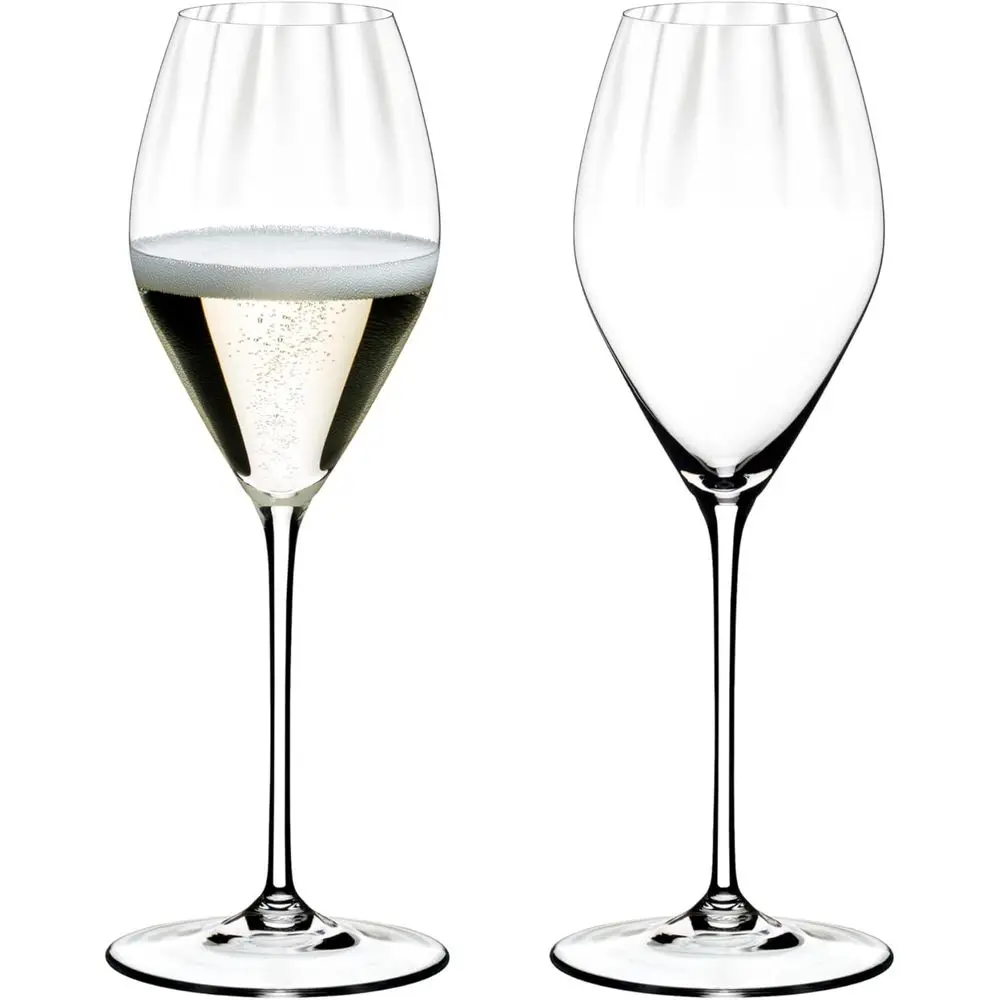 

Perormance Champagne Glasses, Crystal, Set o 2, Optic Impact Bowls or Sparkling Wine 6884/28
