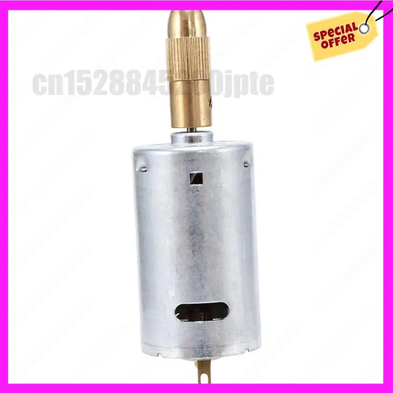 -ABUB 5X Mini Electric Hand Drill Bit Set DC 12V Motor 0.5-3Mm HSS Twist Drill Bit With 25Pcs Chuck Collets