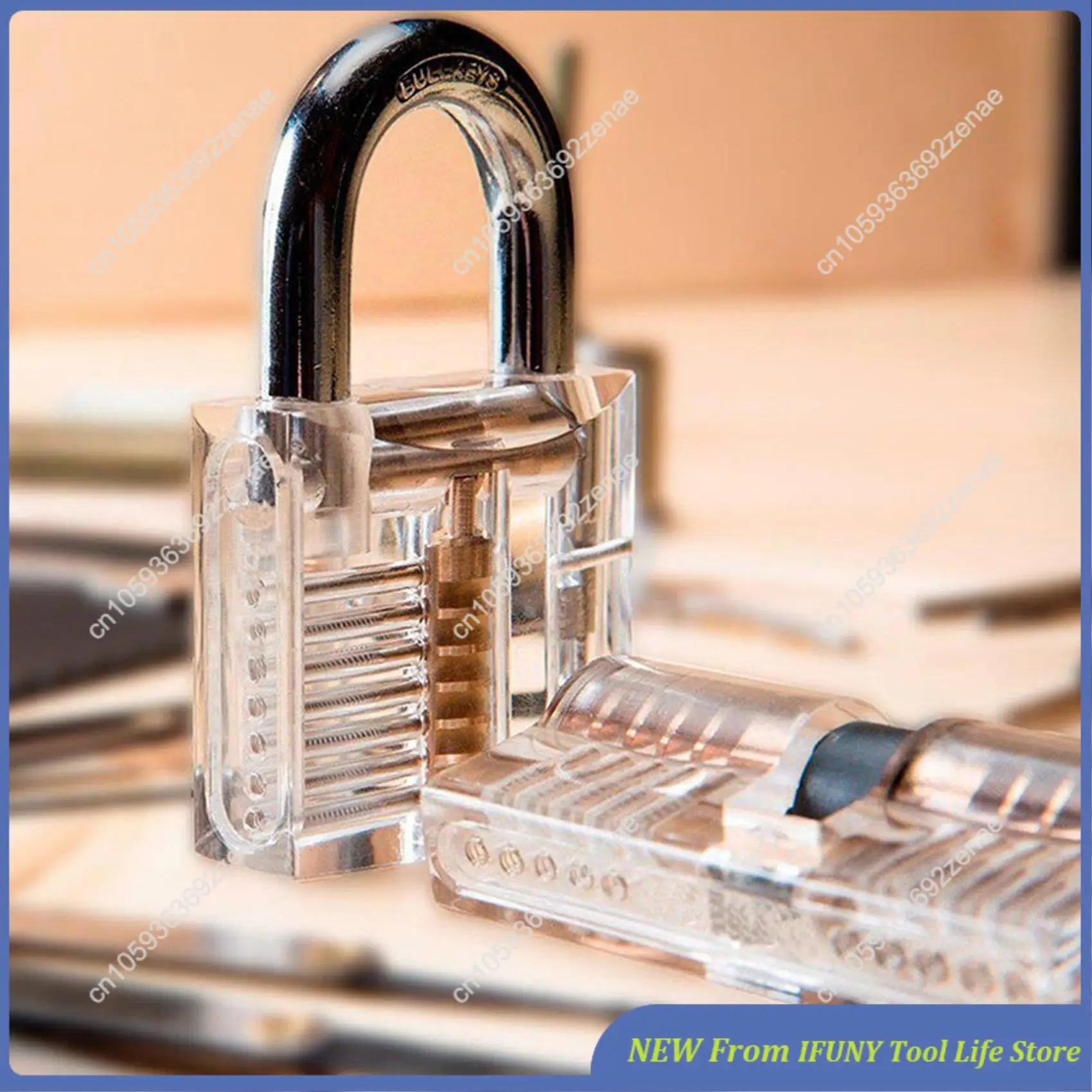 Transparant slot Hangslot Transparant displayslot Kristallen slot Nieuw