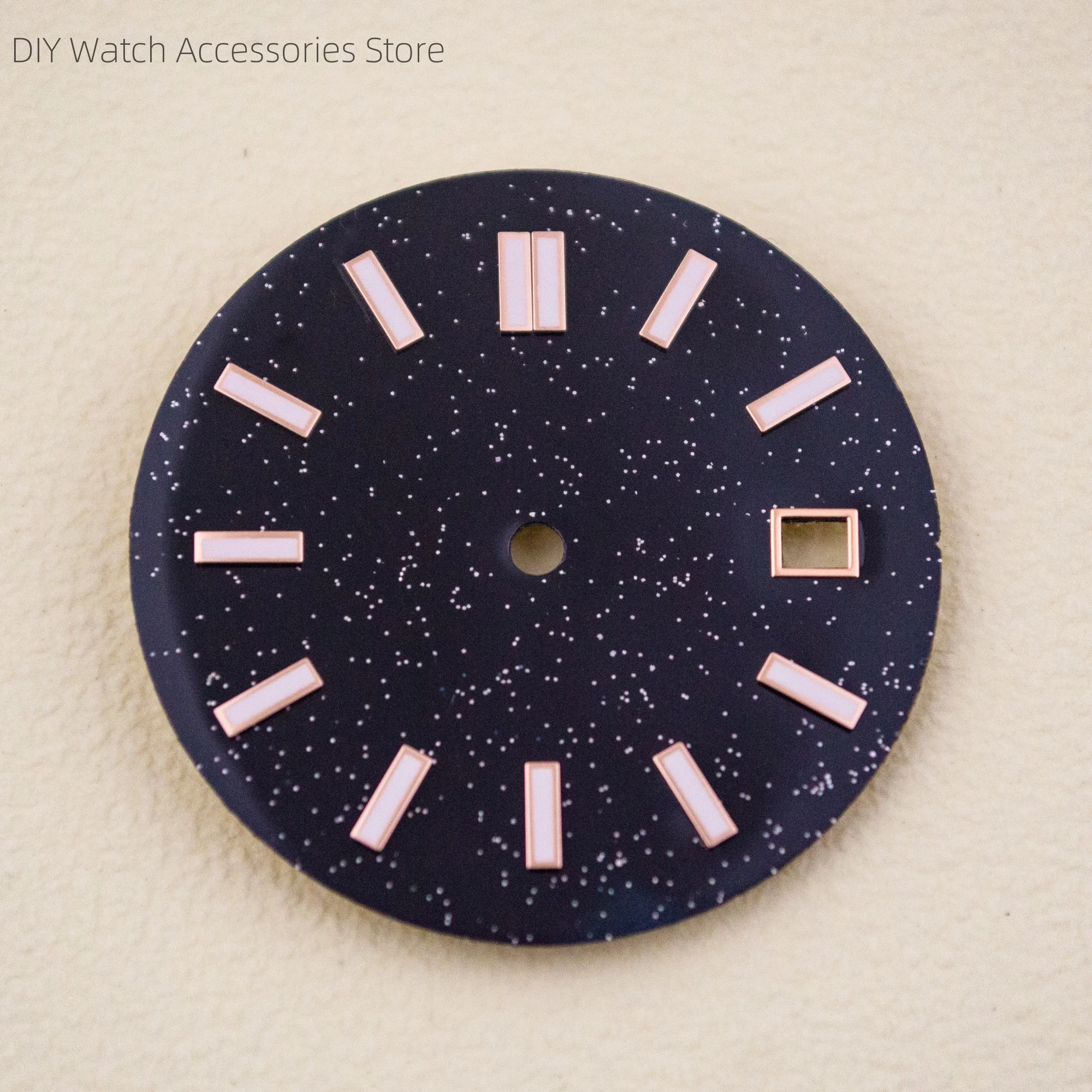 Shining Star-Shaped Dial NH35 Watch Dial Green Luminous 30.5mm Dial for NH35/36 movement Nautilus Watch Dial