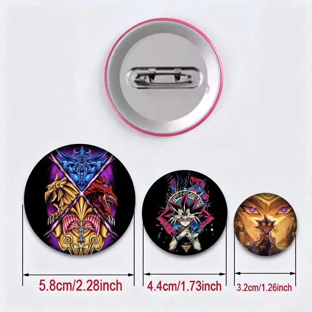 Anime Y-Yu Gi Oh Yugioh  25mm 32mm 44mm 58mm 75mm Brooches Badges Pins for Accessories Gift