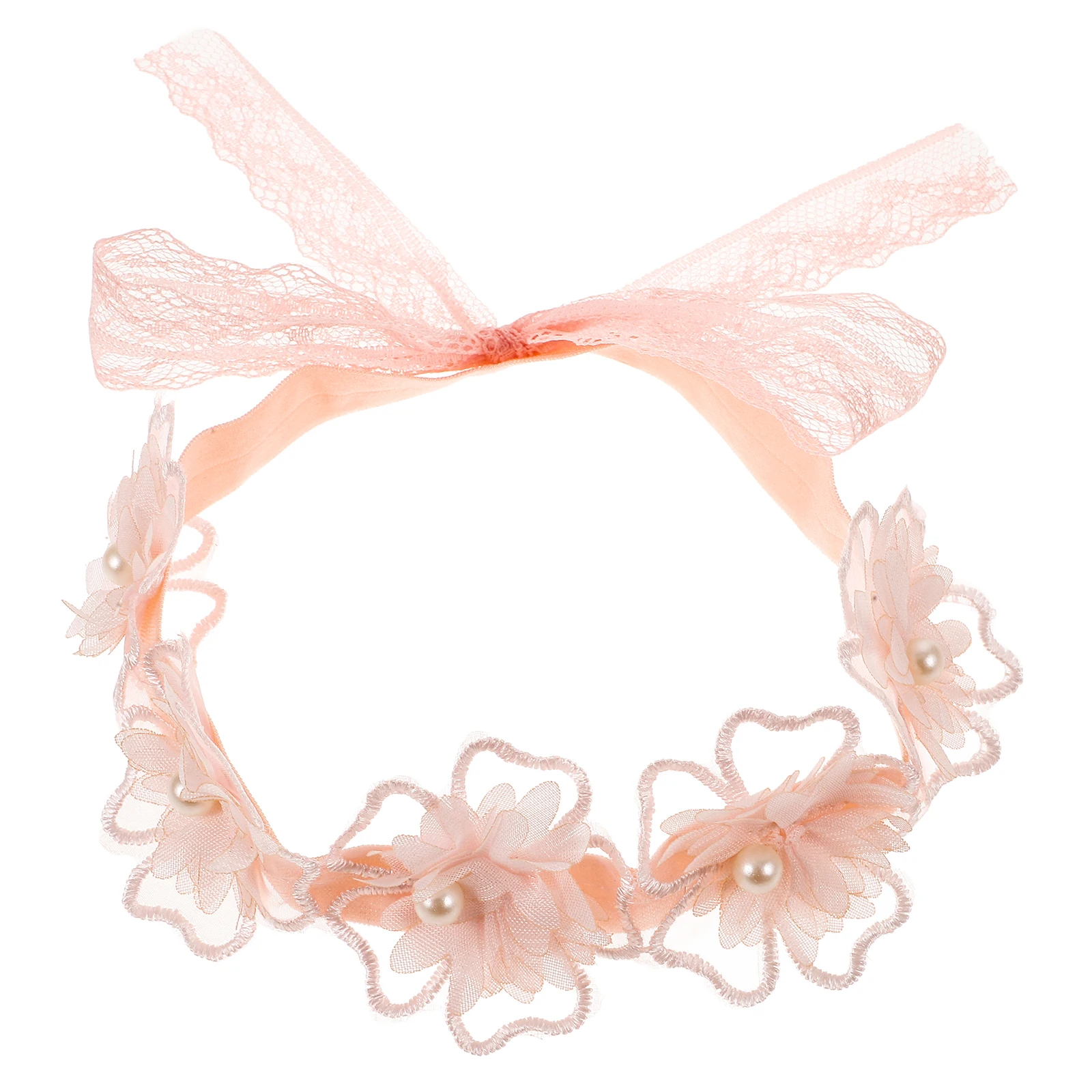 

Toddler Flower Headband Lace Delicate Headgear Pink Plastic Girl Hair Accessories for Girls