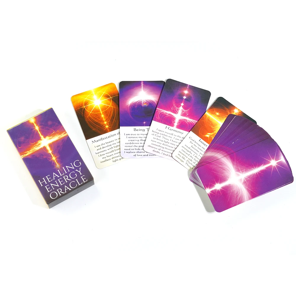 Newest Healing Enercy Oracle Cards Tarot Table Game With Online Guidebook For Adult Children Game Gift