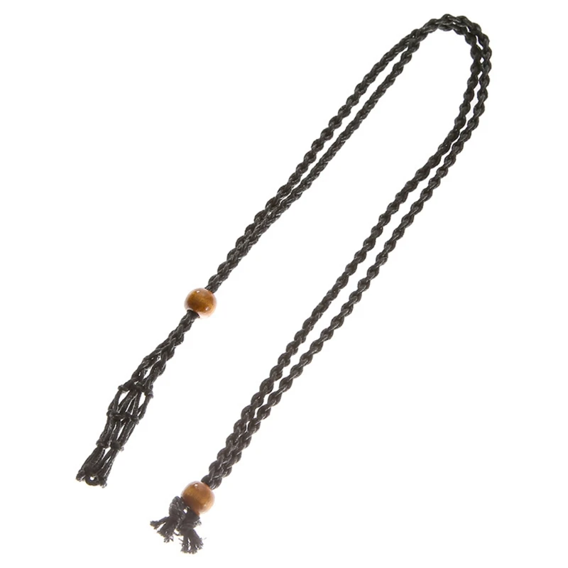 Porte-collier vide, porte-pierre vide, en filet tressé, corde à pendentif