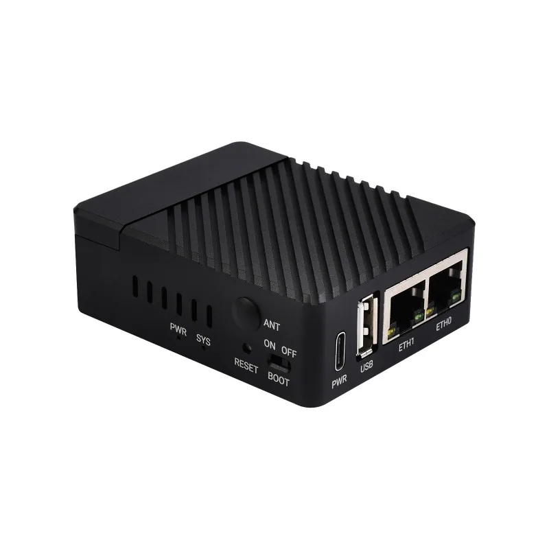 WaveshareMini Dual Gigabit Ethernet Mini-Computer Kit Designed for Raspberry Pi Compute Module 4