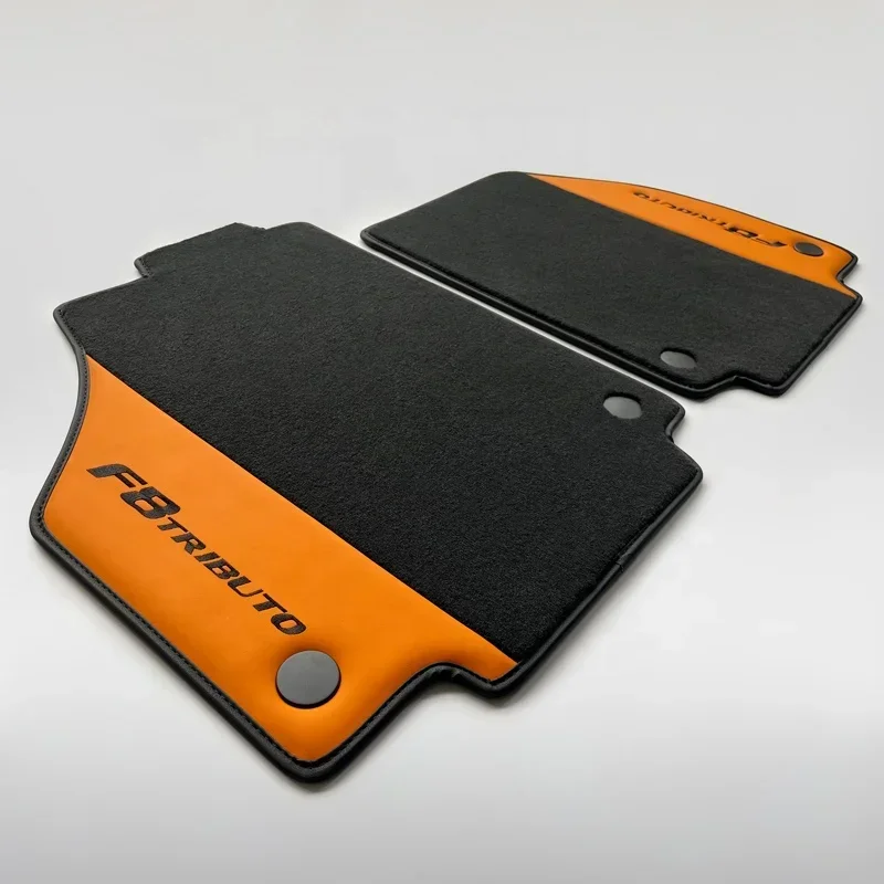 High Quality car floor mats for F8  Tributo Spider 3.9T V8 Left Right hand Drive Interor Refitting
