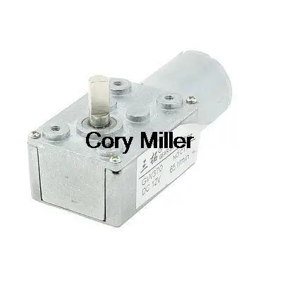 

DC 12 В, 65 об/мин, выходная скорость, 2-контактные клеммы, вал 6 мм, электродвигатель-редуктор